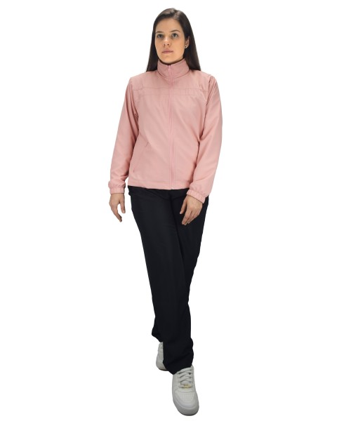 Conjunto Agasalho Feminino Butu Biru Tactel Microfibra Semi impermeável - Rosa